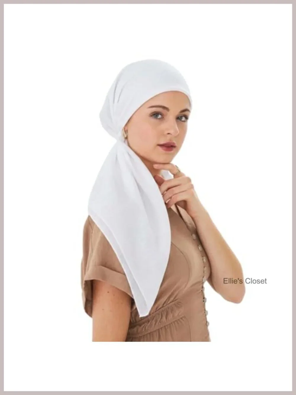 Pre-Tied Head Scarf Women Soft Stretchy Chemo Headwrap Head Cover